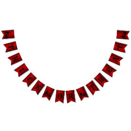 Halloween Party Evil Black Cat Pumpkin Red Scary Vlaggetjes