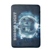 Halloween Party Evil Blue Pumpkin Horror Badmat (Voorkant Verticaal)