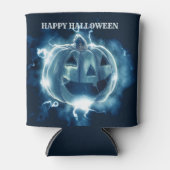 Halloween Party Evil Blue Pumpkin Horror Blikjeskoeler (Voorkant)