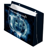 Halloween Party Evil Blue Pumpkin Horror Groot Cadeauzakje (Voorkant Gekanteld)