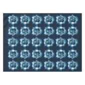 Halloween Party Evil Blue Pumpkin Horror Tafelkleed (Voorkant (Horizontaal))