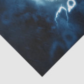 Halloween Party Evil Blue Pumpkin Horror Tissuepapier (Detail)