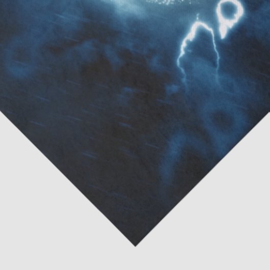 Halloween Party Evil Blue Pumpkin Horror Tissuepapier (Detail)