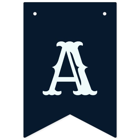 Halloween Party Evil Blue Pumpkin Horror Vlaggetjes (Tweede vlag)