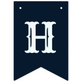 Halloween Party Evil Blue Pumpkin Horror Vlaggetjes (Eerste vlag)