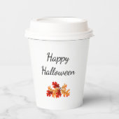 Halloween Party Fall laat elegant gebladerte achte Papieren Bekers (Voorkant)