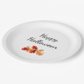 Halloween Party Fall Leaves Elegant Papieren Bordje (Gekanteld)