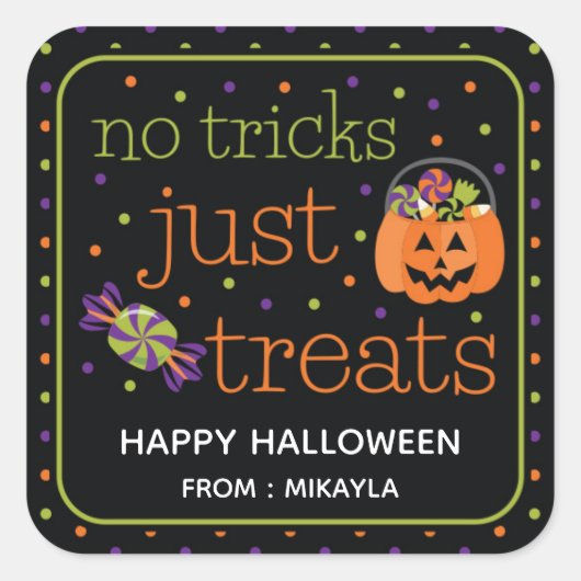 Halloween Party Favor Sticker (Voorkant)