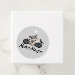 Halloween Party Favor Tags Gothic Pumpkin Elegant Bedankjes Labels