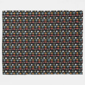 Halloween Party Fleece Blanket Deken (Voorkant (Horizontaal))