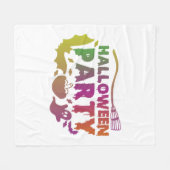Halloween Party Fleece Deken (Voorkant (Horizontaal))