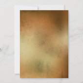 Halloween Party  Flower Skull Oranje Black Kaart (Achterkant)