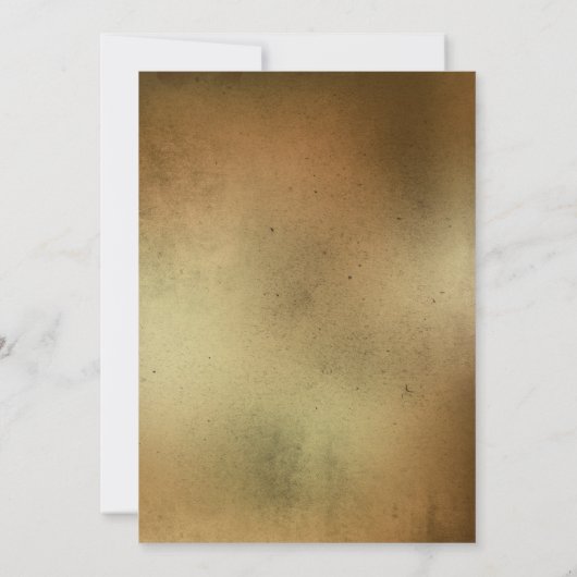 Halloween Party  Flower Skull Oranje Black Kaart (Achterkant)