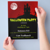 Halloween party flyer (Hand)