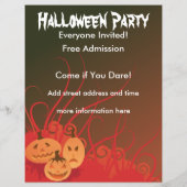 Halloween Party Flyer (Achterkant)