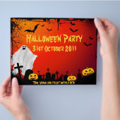 Halloween party flyer (Hand)