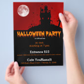 Halloween party flyer (Hand)