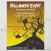 Halloween Party Flyer (Achterkant)