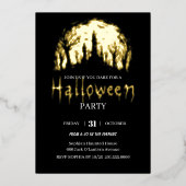 Halloween Party Folie Uitnodiging (Voorkant)