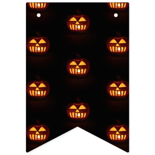 Halloween Party Funny Scary Pumpkins Patroon Vlaggetjes (Derde vlag)