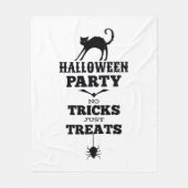 Halloween party gaat niet alleen over trucjes grap fleece deken (Voorkant)