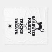 Halloween party gaat niet alleen over trucjes grap fleece deken (Voorkant (Horizontaal))