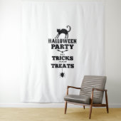 Halloween party gaat niet alleen over trucjes grap wandkleed (In situ)