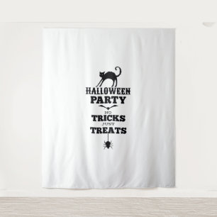 Halloween party gaat niet alleen over trucjes grap wandkleed
