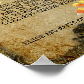 Halloween Party Game Count de Candy Corn Poster (Hoek)