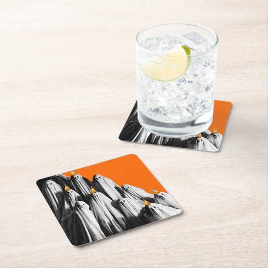 Halloween  Party Geesten Kartonnen Onderzetters (Insitu)