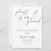 Halloween Party Gender Reopenbaart Uitnodiging (Voorkant)