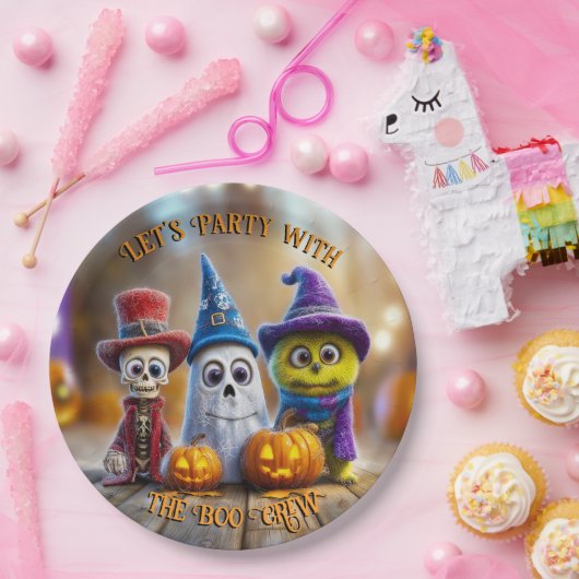 Halloween Party Ghost Skeleton Monster beroemd gem Papieren Bordje (Feest)