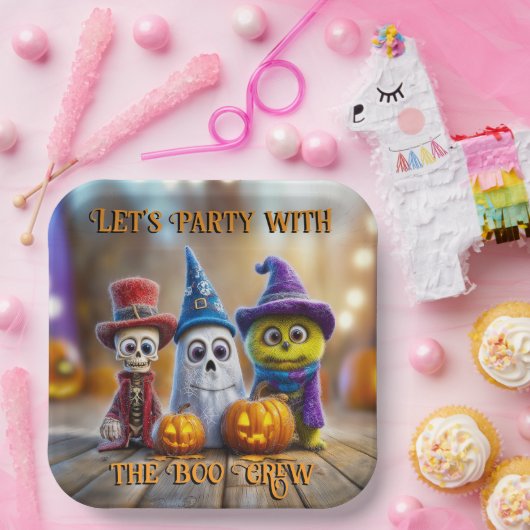 Halloween Party Ghost Skeleton Monster beroemd gem Papieren Bordje (Feest)