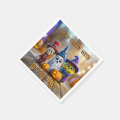 Halloween Party Ghost Skeleton Monster beroemd gem Servet (Hoek)