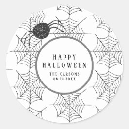 Halloween Party Gifts Decoraties Spinnen Web Ronde Sticker