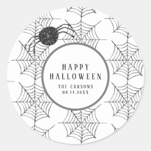 Halloween Party Gifts Decoraties Spinnen Web Ronde Sticker