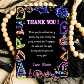 Halloween Party Glow Donker Dank je kaart