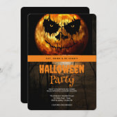 Halloween Party Gothic Dark Moon Kaart (Voorkant / Achterkant)