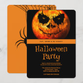 Halloween Party Gothic Dark Spooky Moon Kaart (Voorkant / Achterkant)
