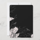 Halloween Party Gothic Fantasy Maan Witch Kaart (Achterkant)