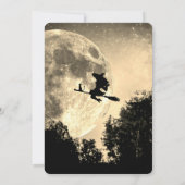 Halloween Party Gothic Fantasy Moon Kaart (Achterkant)