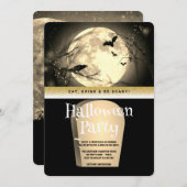 Halloween Party Gothic Fantasy Moon Kaart (Voorkant / Achterkant)