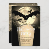 Halloween Party Gothic Fantasy Moon Kaart (Voorkant / Achterkant)