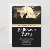 Halloween Party Gothic Fantasy Moon Kaart (Voorkant)