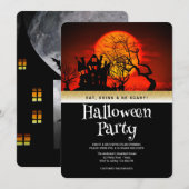 Halloween Party Gothic Fantasy Moon Kaart (Voorkant / Achterkant)