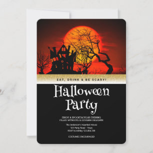 Halloween Party Gothic Fantasy Moon Kaart