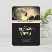 Halloween Party Gothic Fantasy Moon Kaart (Staand voorkant)