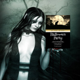 Halloween Party Gothic Fantasy Moon Kaart