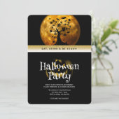 Halloween Party Gothic Fantasy Moon Kaart (Staand voorkant)