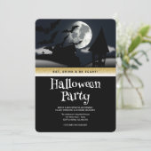Halloween Party Gothic Fantasy Moon Kaart (Staand voorkant)